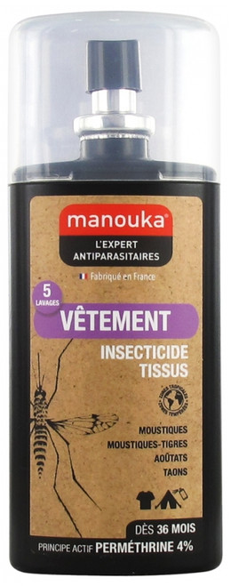 Manouka Insecticidal Spray Tissues Clothes All Areas 75ml