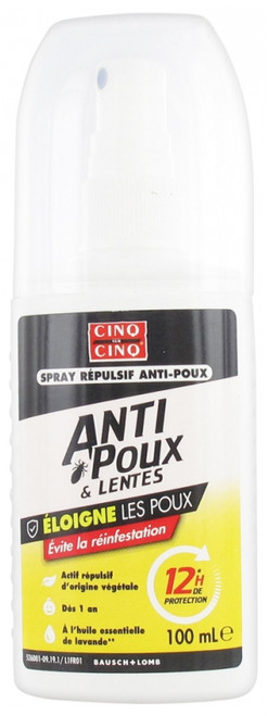 Cinq sur Cinq Anti-lice Protection Repellent Spray 12H 100ml Cinq sur Cinq Anti-lice Protection Repellent Spray 12H 100ml