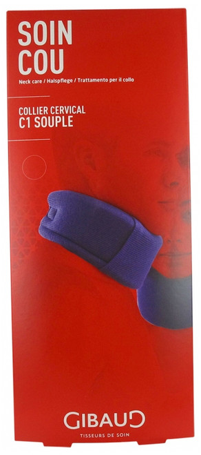Gibaud C1 Soft Cervical Collar Navy Blue - Size: Size 2
