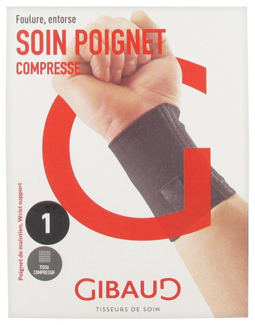 Gibaud Soin Poignet Wrist Support Black - Size: Size 1