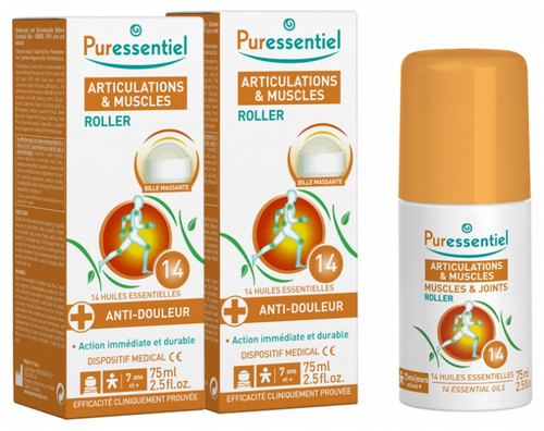 Puressentiel Joints Roller with 14 Essential Oils 2 x 75ml Puressentiel Joints Roller with 14 Essential Oils 2 x 75ml