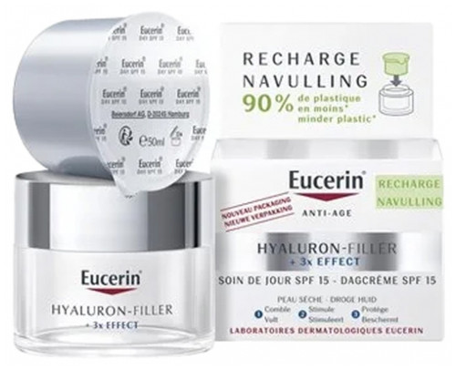 Eucerin Hyaluron-Filler + 3x Effect Day Care SPF15 Dry Skin Refill 50 ml Eucerin Hyaluron-Filler + 3x Effect Day Care SPF15 Dry Skin Refill 50 ml