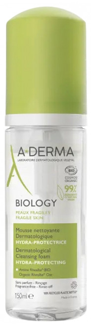A-DERMA Biology Organic Hydra-Protective Dermatological Cleansing Foam 150ml A-DERMA Biology Organic Hydra-Protective Dermatological Cleansing Foam 150ml