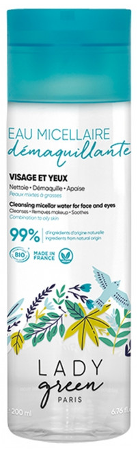 Lady Green Cleansing Micellar Water Face and Eyes 200ml Lady Green Cleansing Micellar Water Face and Eyes 200ml