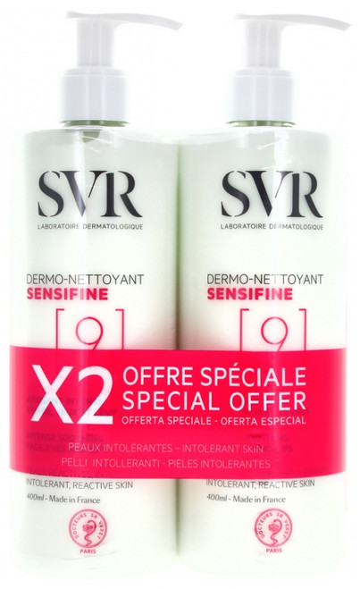 SVR Sensifine Dermo-Nettoyant 2 x 400ml
