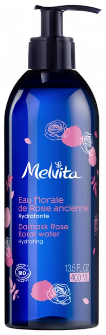 Melvita Organic Damask Rose Floral Water Pump Bottle 400 ml Melvita Organic Damask Rose Floral Water Pump Bottle 400 ml