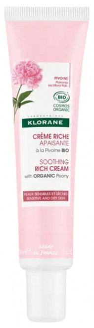 Klorane Soothing Rich Cream Organic Peony 40ml Klorane Soothing Rich Cream Organic Peony 40ml