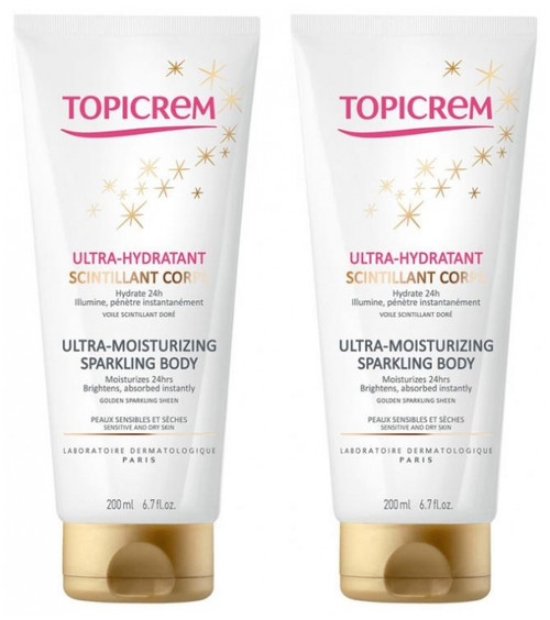 Topicrem Ultra-Moisturizing Sparkling Body 2 x 200ml Topicrem Ultra-Moisturizing Sparkling Body 2 x 200ml