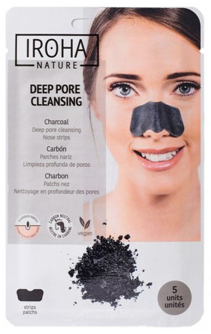 Iroha Nature Charcoal 5 Patches Nose