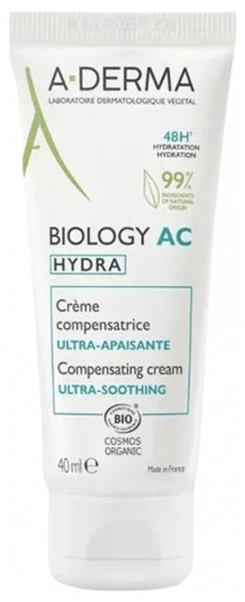 A-DERMA Biology AC Hydra Compensating Cream Ultra-Soothing Organic 40ml A-DERMA Biology AC Hydra Compensating Cream Ultra-Soothing Organic 40ml