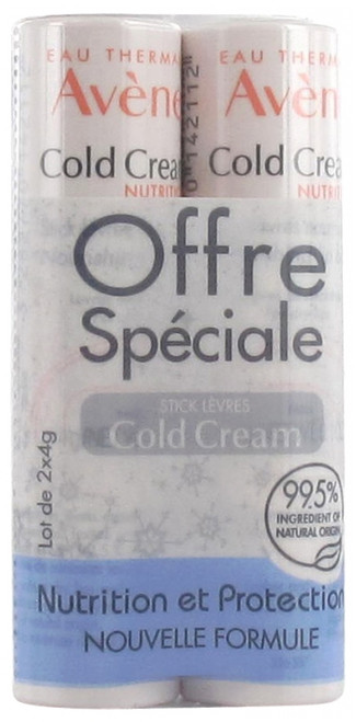 Avène Cold Cream Nourishing Lip Balm 2 x 4g Avène Cold Cream Nourishing Lip Balm 2 x 4g