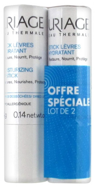 Uriage Moisturising Lipstick 2 x 4g