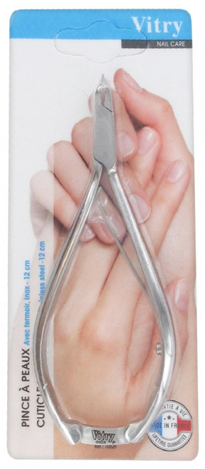 Vitry Cuticle Nipper Stainless Steel With Clasp 12cm Vitry Cuticle Nipper Stainless Steel With Clasp 12cm
