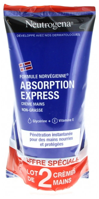 Neutrogena Express Absorption Hand Cream 2 x 75ml Neutrogena Express Absorption Hand Cream 2 x 75ml