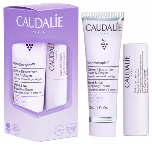 Caudalie Duo Vinotherapist Hand & Nail Repairing Cream 30ml + Lips Care 4,5g Caudalie Duo Vinotherapist Hand & Nail Repairing Cream 30ml + Lips Care 4,5g