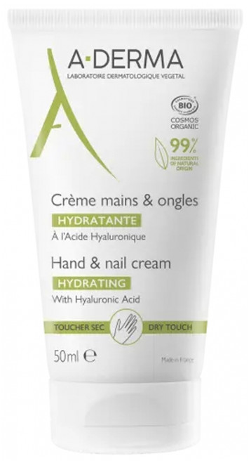 A-DERMA Hand & Nail Cream Hydrating Organic 50ml A-DERMA Hand & Nail Cream Hydrating Organic 50ml