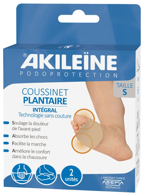Akileïne Podoprotection Integral Forefoot Cushion 1 Pair - Size: S Akileïne Podoprotection Integral Forefoot Cushion 1 Pair - Size: S