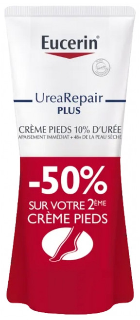 Eucerin UreaRepair PLUS Repair Feet Cream 10% Urea 2 x 100ml Eucerin UreaRepair PLUS Repair Feet Cream 10% Urea 2 x 100ml