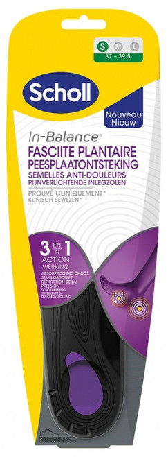 Scholl Soles In-Balance Anti-Pain Plantar Fasciitis 1 Pair - Size: Size S