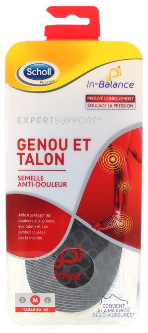 Scholl ExpertSupport Knee and Heel Pain Relief Soles 1 Pair - Size: 40-42 Scholl ExpertSupport Knee and Heel Pain Relief Soles 1 Pair - Size: 40-42