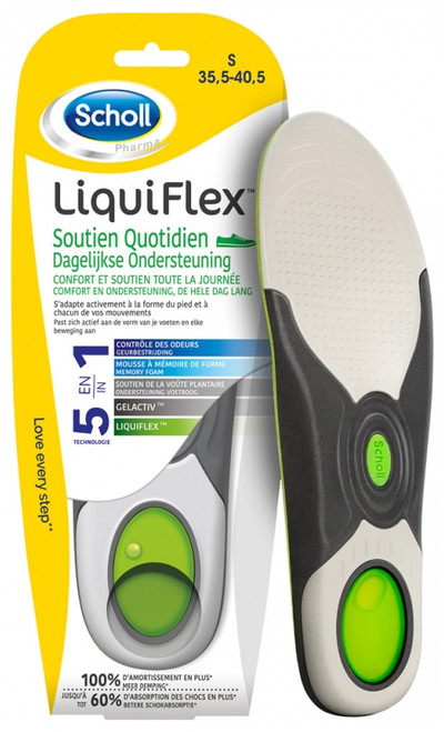Scholl Soles Liquiflex Daily Support 1 Pair - Size: S Scholl Soles Liquiflex Daily Support 1 Pair - Size: S