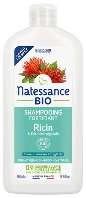 Natessance Straightening Organic Castor Oil and Vegetable Keratine Shampoo 500ml Natessance Straightening Organic Castor Oil and Vegetable Keratine Shampoo 500ml