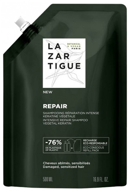 Lazartigue Repair Shampoo Intense Repair Eco-Refill 500ml Lazartigue Repair Shampoo Intense Repair Eco-Refill 500ml
