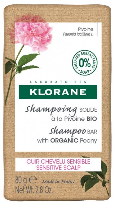 Klorane Shampoo Bar with Organic Peony 80g