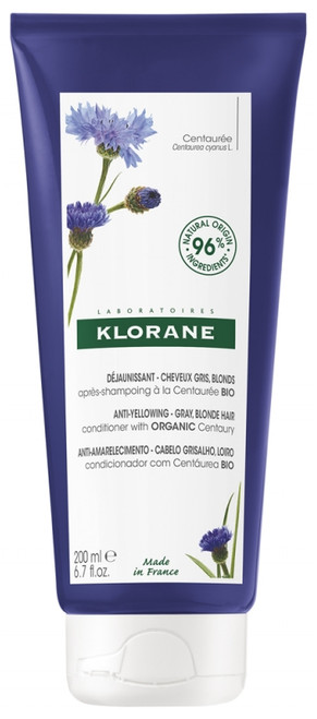 Klorane Anti-Yellowing - Gray Blonde Hair Conditioner with Organic Centaury 200ml