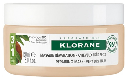 Klorane Repairing Mask - Very Dry Hair 3-in-1 with Organic Cupuaçu Butter 150ml Klorane Repairing Mask - Very Dry Hair 3-in-1 with Organic Cupuaçu Butter 150ml