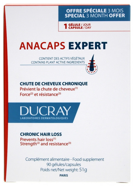 Ducray Anacaps Expert Chronic Hair Los 90 Capsules