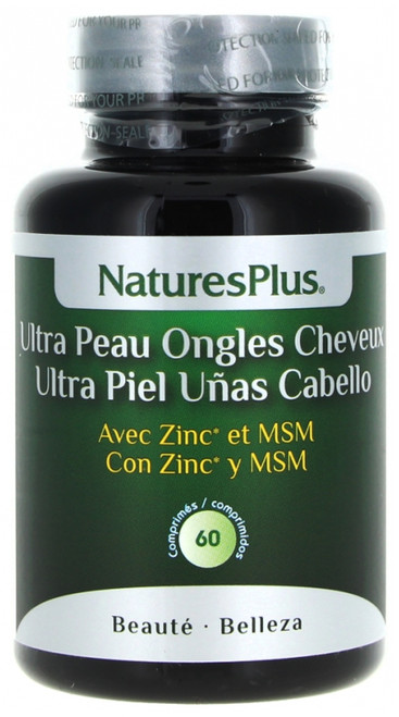 Natures Plus Ultra Skin Nail Hair With MSM 60 Tablets Natures Plus Ultra Skin Nail Hair With MSM 60 Tablets