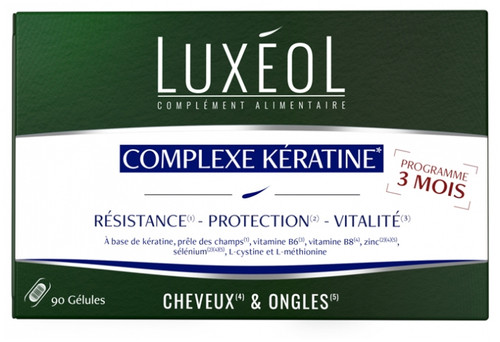 Luxéol Keratin Complex Hair and Nails 90 Capsules Luxéol Keratin Complex Hair and Nails 90 Capsules