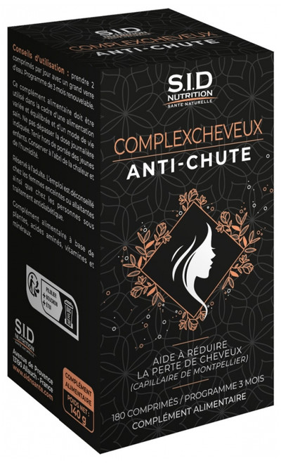 S.I.D Nutrition PreventLife ComplexCheveux Anti-Hair Loss180 Tablets S.I.D Nutrition PreventLife ComplexCheveux Anti-Hair Loss180 Tablets
