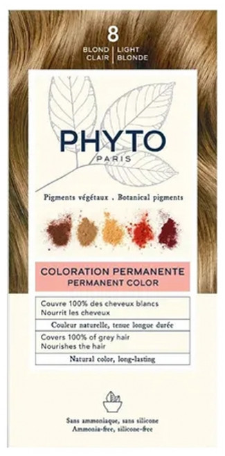 Phyto Color Permanent Color - Hair Colour: 8 Light Blonde Phyto Color Permanent Color - Hair Colour: 8 Light Blonde