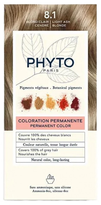 Phyto Color Permanent Color - Hair Colour: 8.1 Ash Light Blond