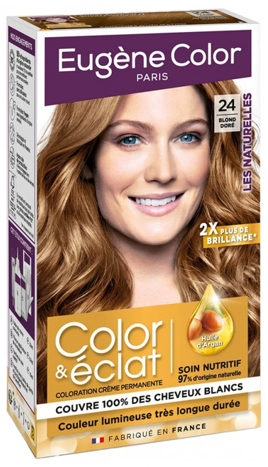 Eugène Color Color & Eclat - Les Naturelles Very Long Lasting Permanent Color - Hair Colour: 24 Golden Blond Eugène Color Color & Eclat - Les Naturelles Very Long Lasting Permanent Color - Hair Colour: 24 Golden Blond