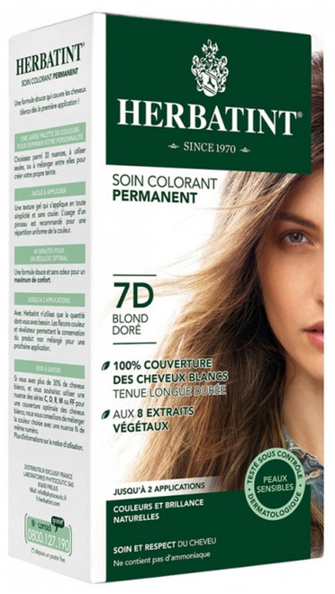 Herbatint Permanent Color Care 150ml - Hair Colour: 7D Golden Blond