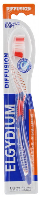 Elgydium Diffusion Toothbrush Soft - Colour: Red Elgydium Diffusion Toothbrush Soft - Colour: Red