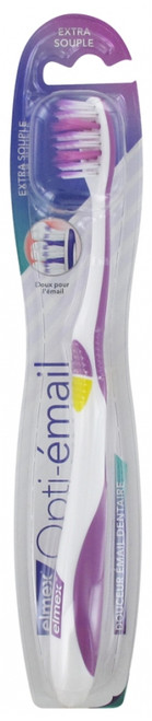 Elmex Opti-émail Extra Soft Toothbrush - Colour: Purple/yellow Elmex Opti-émail Extra Soft Toothbrush - Colour: Purple/yellow