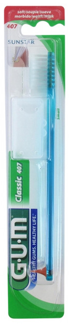 GUM Toothbrush Classic 407 - Colour: Turquoise