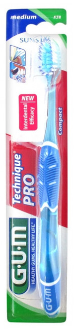 GUM Toothbrush Technique Pro Medium 528 - Colour: Blue