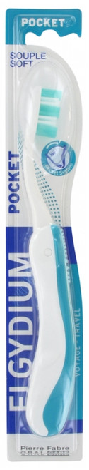 Elgydium Pocket Toothbrush Soft - Colour: Turquoise Elgydium Pocket Toothbrush Soft - Colour: Turquoise