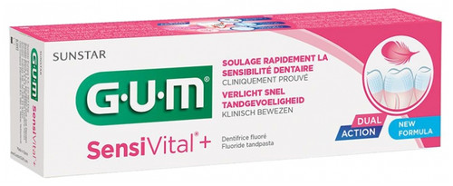 GUM Sensivital+ Fluoride Toothpaste 75ml GUM Sensivital+ Fluoride Toothpaste 75ml