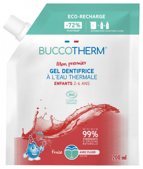 Buccotherm My First Organic Strawberry Thermal Water Toothpaste Eco-Refill 200ml