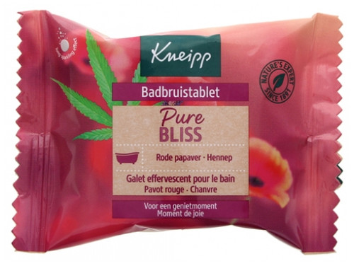 Kneipp Pure Bliss Effervescent Pebble for Bath Red Poppy - Hemp 1 Pebble Kneipp Pure Bliss Effervescent Pebble for Bath Red Poppy - Hemp 1 Pebble