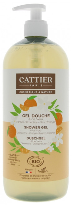Cattier Organic Aloe Vera Clementine Orange Blossom Shower Gel 1 L Cattier Organic Aloe Vera Clementine Orange Blossom Shower Gel 1 L