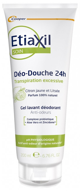 Etiaxil Déo-Douche 24H Deodorant Shower Gel Lemon and Litsea 200ml Etiaxil Déo-Douche 24H Deodorant Shower Gel Lemon and Litsea 200ml