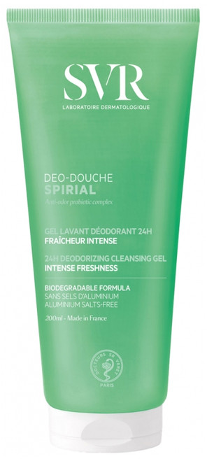 SVR Spirial Déo-Douche Deodorizing Cleansing Gel 200ml SVR Spirial Déo-Douche Deodorizing Cleansing Gel 200ml