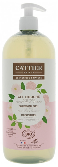 Cattier Aloe Vera Rose Peony Organic Shower Gel 1 L Cattier Aloe Vera Rose Peony Organic Shower Gel 1 L